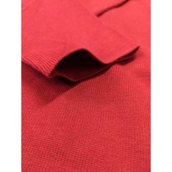 Vtg Linea Louis Dell Olio Womens Size Small Red Long Stretch Pullover Dress - Picture 6 of 10